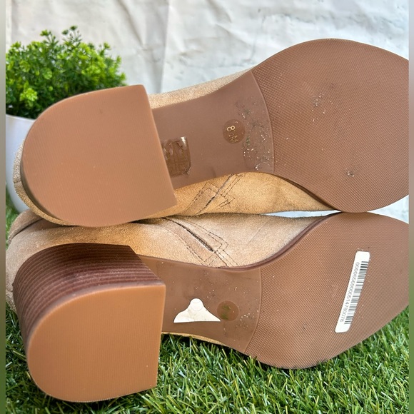 Tory Burch nude Suede Leather boots booties Size 8.5 - Picture 13 of 16